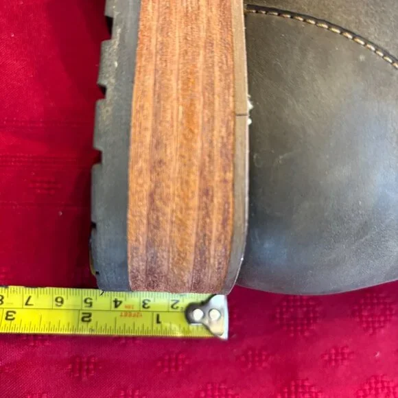 Anthropologie Fortress Inca Handmade Delray Charcoal Nubuck  Riding Boots Sz 9 - Picture 6 of 8